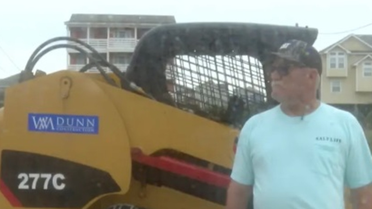 Mark Gray, of WM Dunn Construction, has cleaned up the remnants of several houses in the last few years. Picture: WRAL NEWS