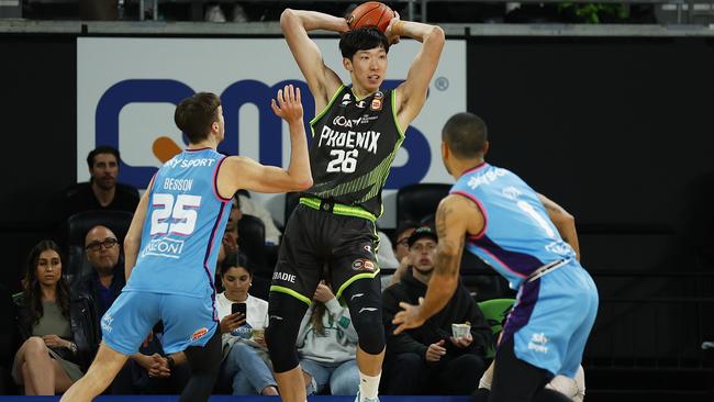 Zhou Qi has had an immediate impact with the Phoenix. Picture: Daniel Pockett/Getty Images