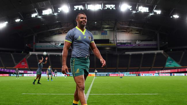 Wallaby fullback Kurtley Beale at the Sapporo Dome on Friday. Picture: Getty Images