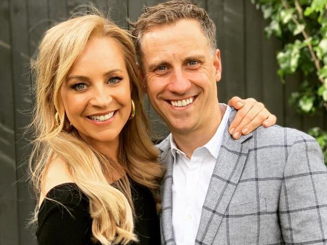 File pics -  January 18, 2023: Carrie Bickmore and husband Chris Walker announce they are to divorce. Picture: Instagram