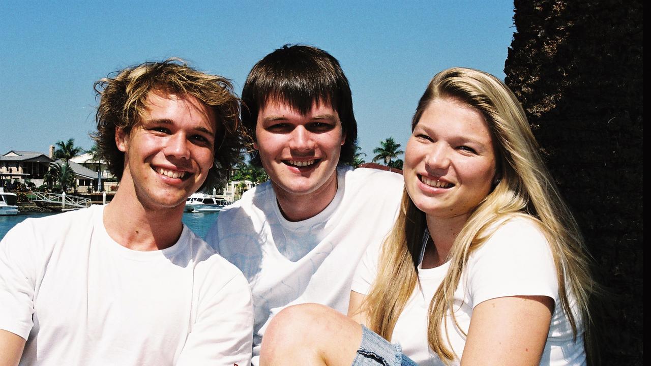 Lincoln, Mitchell, Jamie-Lee (L-R) were absent from the wedding