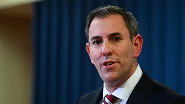 BRISBANE, AUSTRALIA - NewsWire Photos - AUGUST 6, 2024. Federal Treasurer Jim Chalmers during a press conference regarding the RBAâs decision to leave interest rates on hold.Picture: Dan Peled / NewsWire