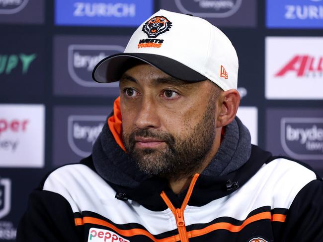 Tigers coach Benji Marshall is going nowhere. Picture: Brendon Thorne/Getty Images