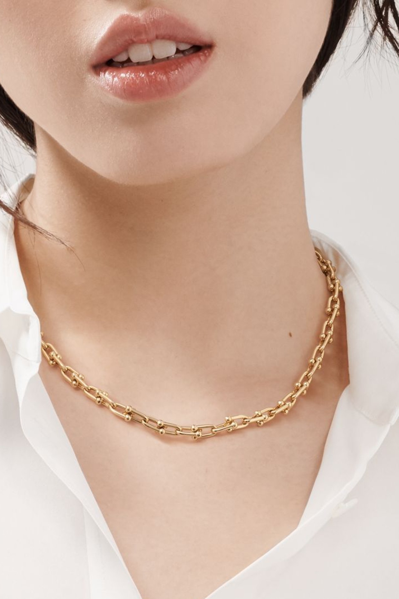 Womens flat deals gold necklace