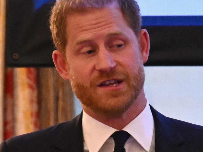 Britain's Prince Harry, Duke of Sussex, speaks at the HALO Trust event celebrating Angolaâs leadership in landmine clearance on the sidelines of the UN General Assembly in New York on September 23, 2024. (Photo by ANGELA WEISS / AFP)