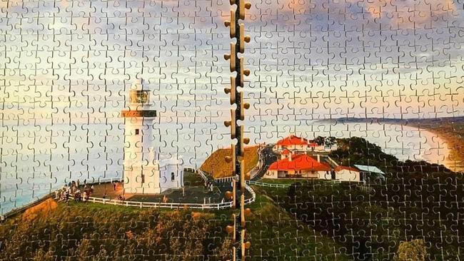 PUZZLE: One of the Byron Bay Puzzle Co's puzzles. This is of the Byron Bay lighthouse