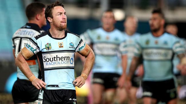 James Maloney left the Roosters to join the Sharks. Picture: Gregg Porteous