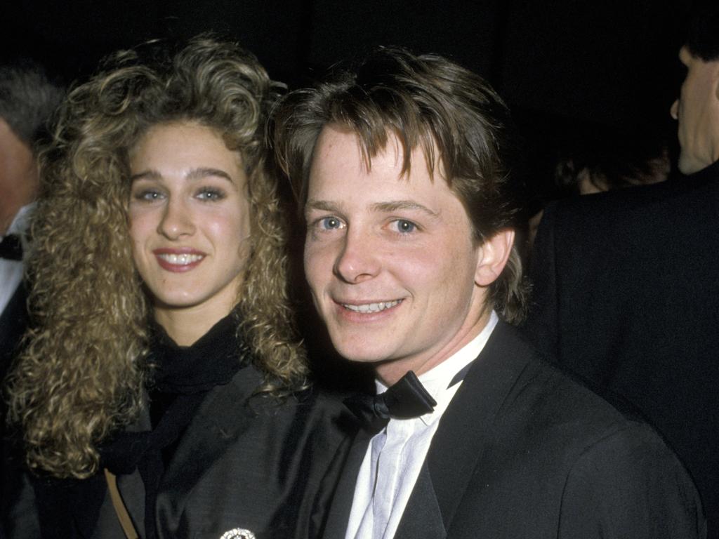 Michael J. Fox, with Sarah Jessica Parker, shot to stardom in the 1980s. Picture: Getty Images