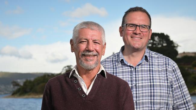 Stephen Hindley and Steve Mav are One Nation candidates for the upcoming election. Picture: Kenji Sato