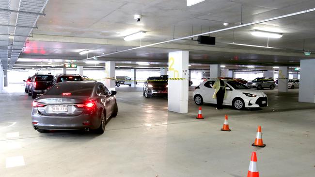 The Covid testing sites at QUT and QT have since been removed from the Queensland Health website, with Covax Australia asked to stop PCR testing to alleviate strain on pathology units. Photo Steve Pohlner