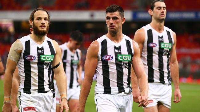 Collingwood is second last on the ladder. Picture: Getty