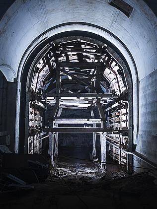 An abandoned tunnel and platform under Sydney's Central Station. Photos: Chris McKeen