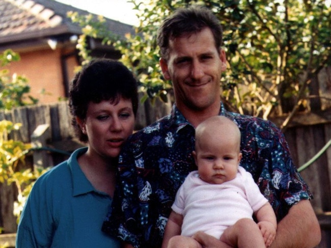 Kathleen and Craig Folbigg with their daughter, Sarah, in 1993.