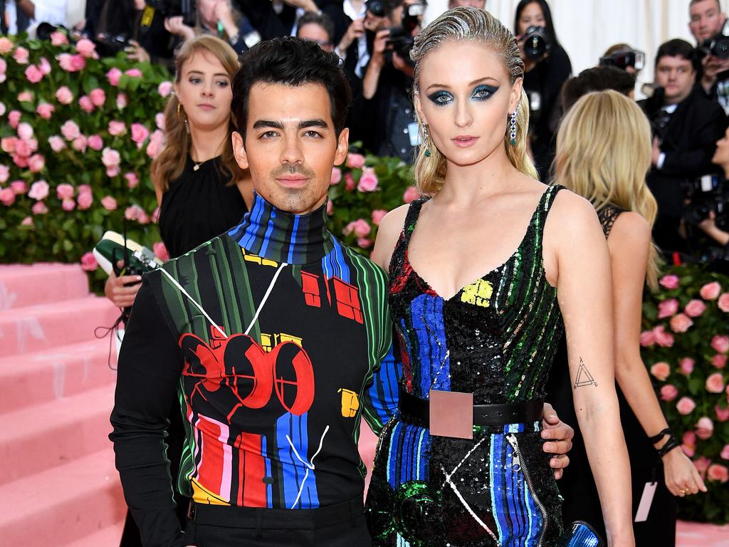 Joe Jonas and Sophie Turner at the 2019 Met Gala. Picture: Dimitrios Kambouris/Getty Images