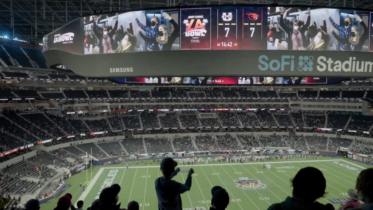 Sofi stadium in LA transforms the sports fan’s experience