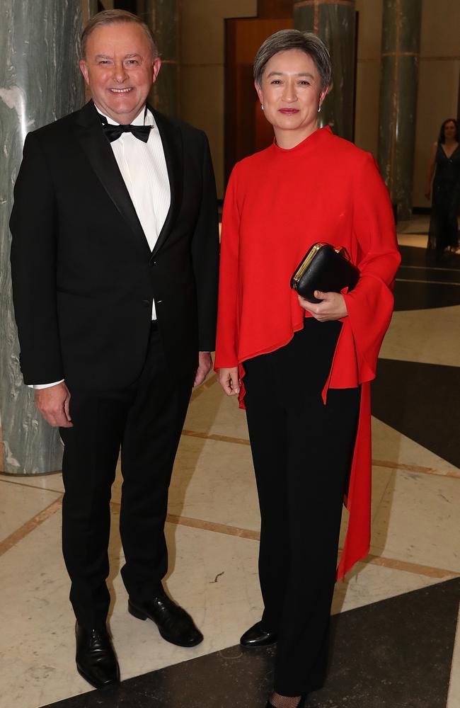 Opposition Leader Anthony Albanese and Senator Penny Wong. Picture: Kym Smith