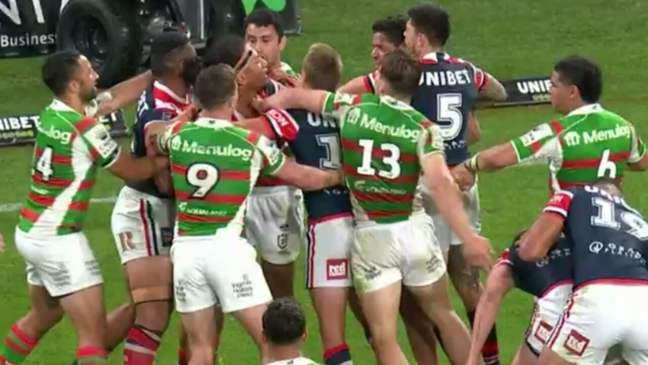 Tensions boiled over, with Dane Gagai and Sitili Tupouniua sin-binned.