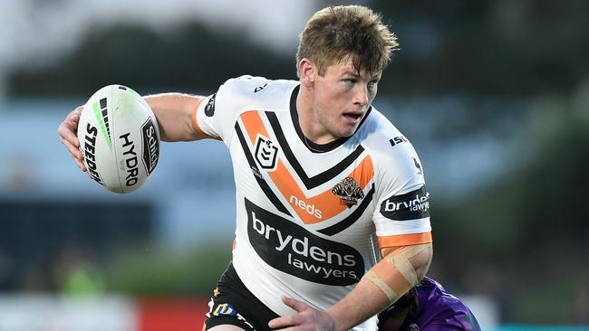 Storm hooker Harry Grant had a loan spell at Wests Tigers in 2020. Picture: Matt Roberts/Getty Images