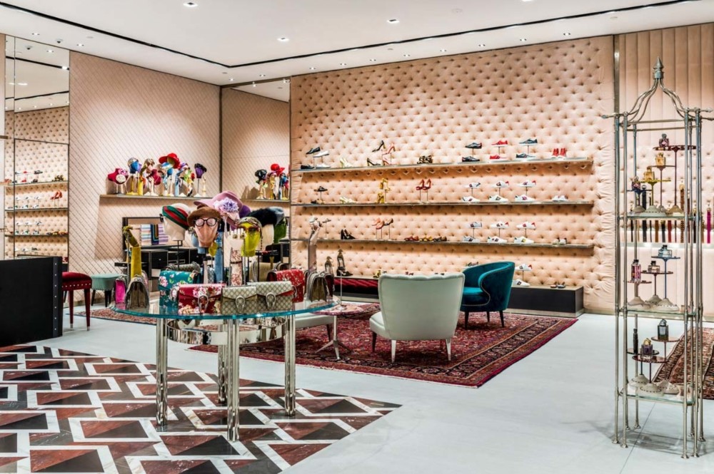 inside the new Pacific Fair Gucci store 