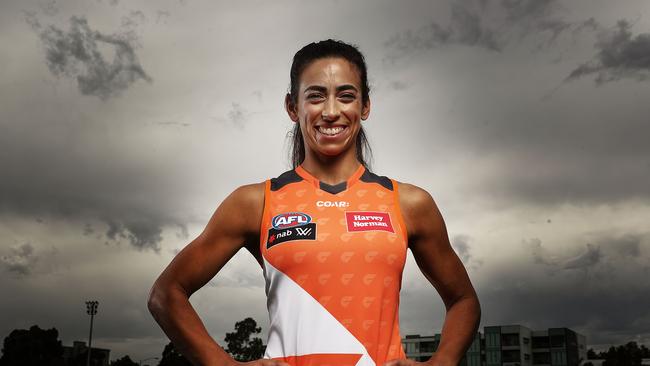 Amanda Farrugia is the Giants’ inaugural AFLW captain. Photo: Scott Barbour/Getty Images