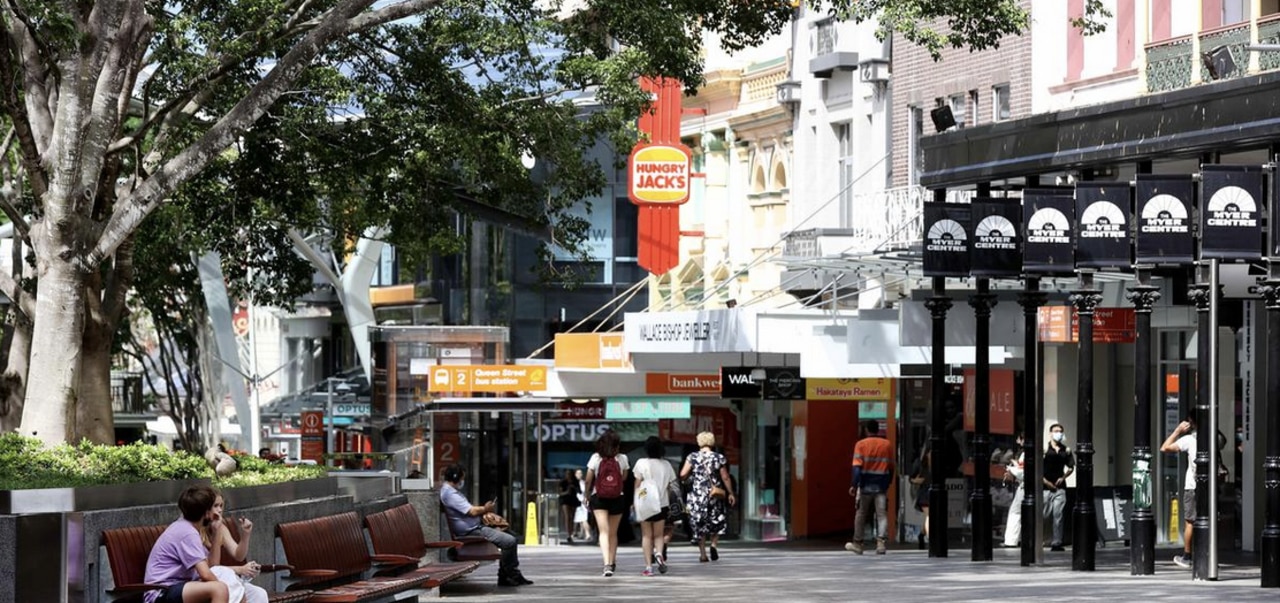 Businesses in Brisbane’s CBD have been hit hard with Omicron cases surging across Queensland.