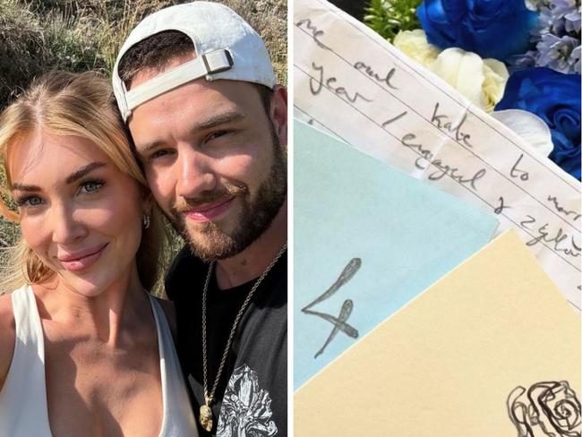 Liam Payne's girlfriend Kate Cassidy has shared the sweet note he wrote for her just weeks before his death.