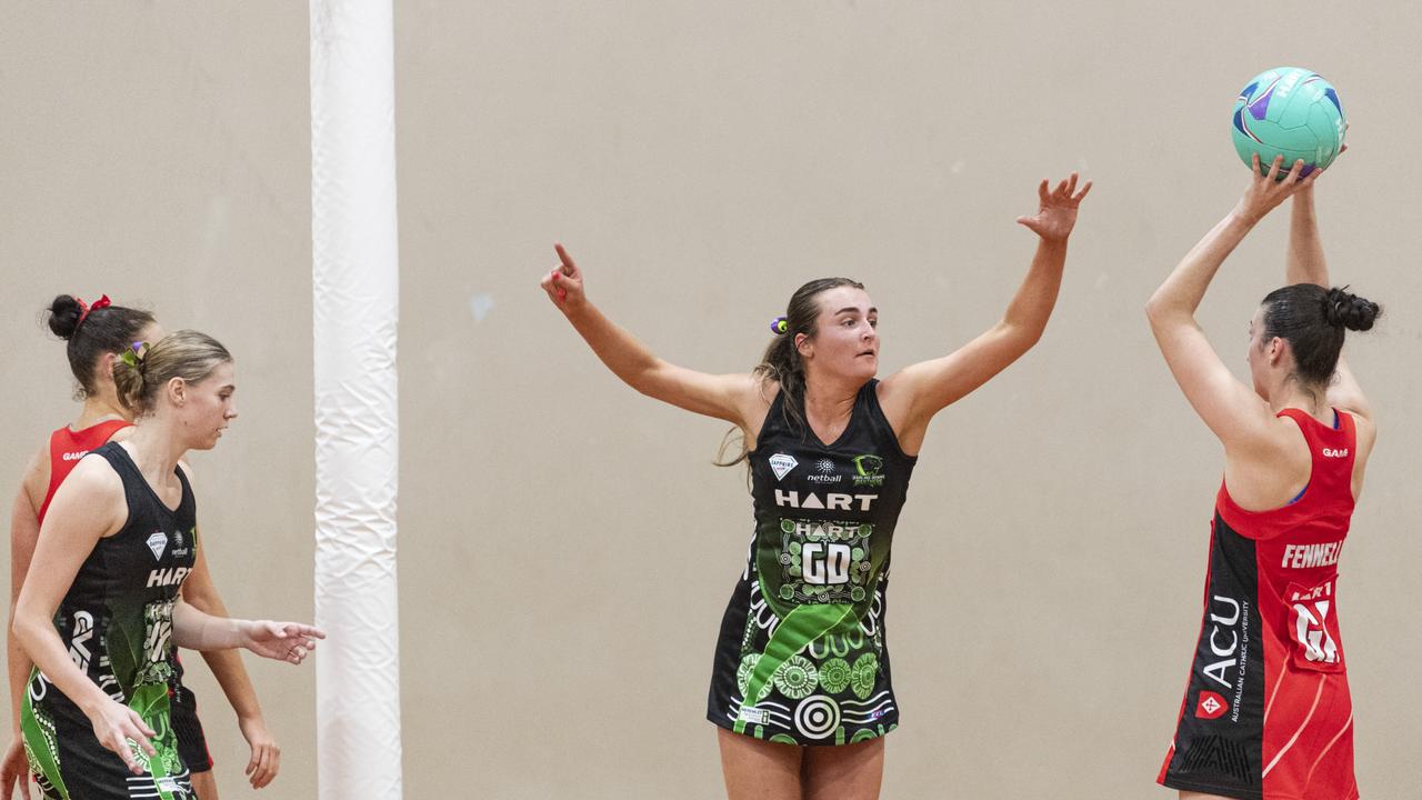 Madeline Smith of Darling Downs Panthers against ACU Brisbane North Cougars.