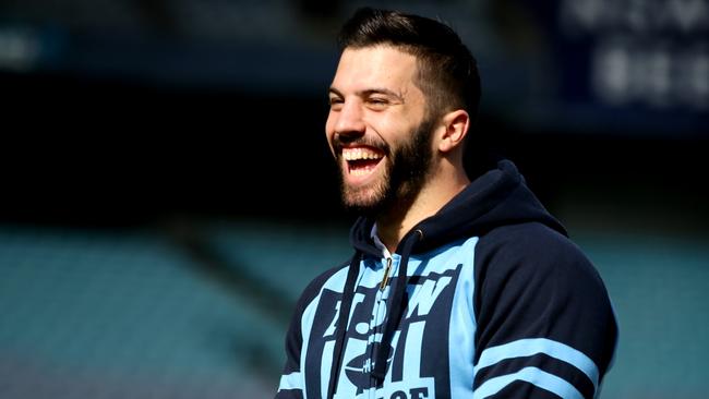 James Tedesco during the NSW team announcement for Origin III. Picture: Gregg Porteous