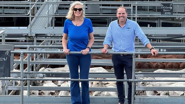 Kate Farrar and Brett Freer at Beef Week in Rockhampton