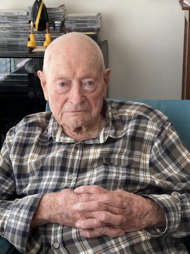 Last Rat of Tobruk, Tommy Pritchard, 101, earlier this year.