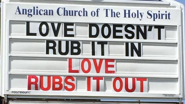 The Surfers Paradise Anglican Church of the Holy Spirit has raised eyebrows yet again with its latest sign.