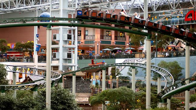 The Knott's Camp Snoopy amusement park is seen inside the Mall of America, the nation's largest mall, in Bloomington, Minnesota. Picture: Bill Alkofer/Bloomberg News