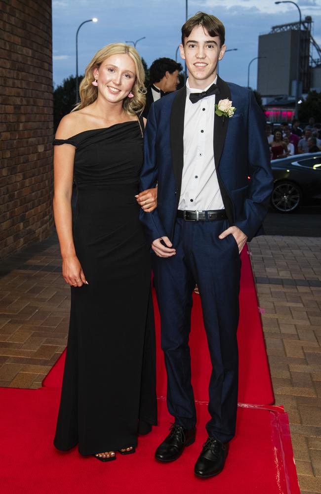 Gemma Fryer and Fletcher Skewes at Toowoomba Grammar School formal at Rumours International, Wednesday, November 15, 2023. Picture: Kevin Farmer