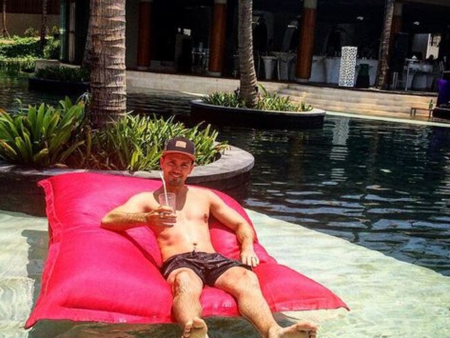 Obviously, having a bad time being stuck in Bali. Picture: Instagram Scott McNeilly