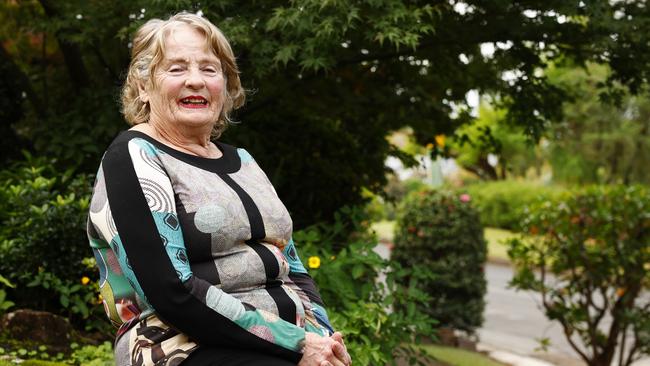 Shirley O’Donovan, the 81-year-old great great granddaughter of Prosper de Mestre outside her Carlingford home. Picture: Jonathan Ng