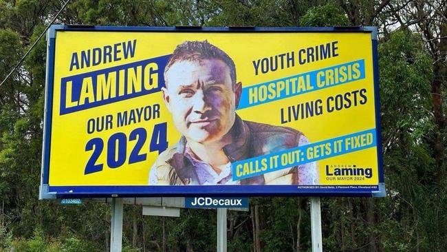 Former LNP federal MP Andrew Laming is campaigning for the Redlands mayoralty at the QLD local government elections on March 16.