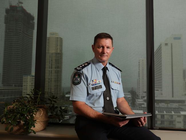 Acting Deputy Commissioner Mark Wheeler was given the responsibility of fronting the media. Picture: Glenn Hampson