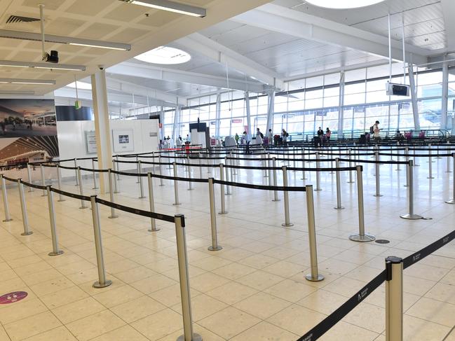 GOING NOWHERE: Adelaide Airport. Picture: Keryn Stevens