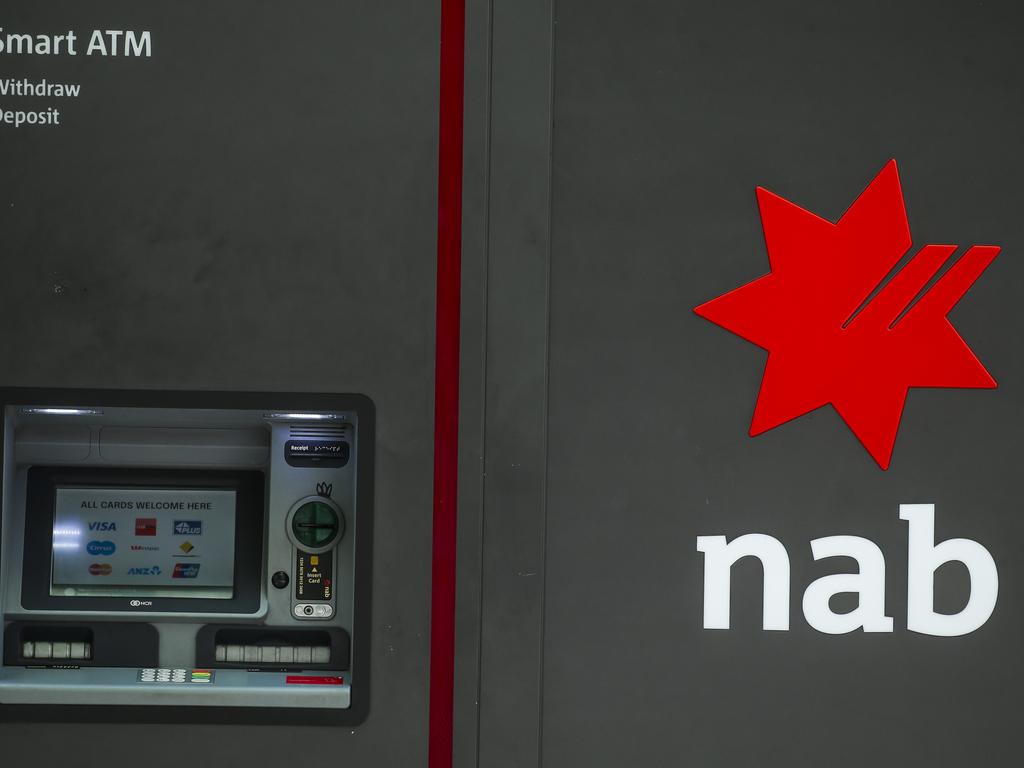 NAB has committed to a new ban on closing regional branches for 2½ years. Picture: NewsWire / Glenn Campbell