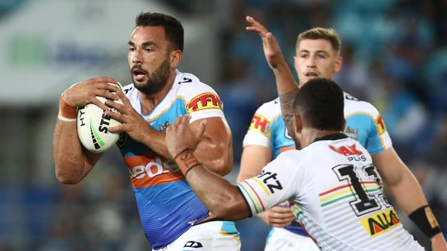 Gold Coast skipper Ryan James in action against Penrith in Round 5. Picture: Chris Hyde