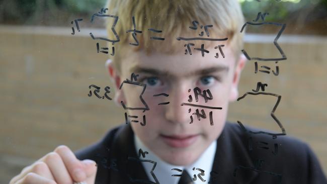 Whitefriars College student Adam Bardrick was chosen to attend the Australian mathematical Olympiad Committee's Mathematics School of Excellence. Picture: Lawrence Pinder