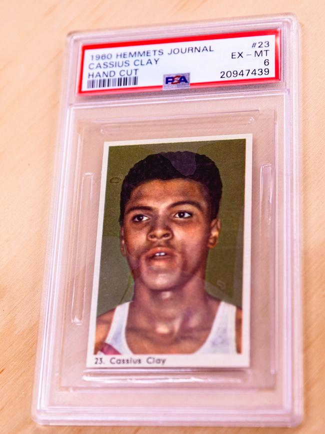 A rare Cassius Clay card. Picture: Linda Higginson