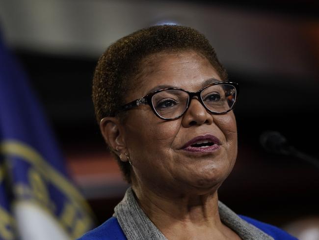 Karen Bass chairs the Congressional Black Caucus. Picture: Getty Images