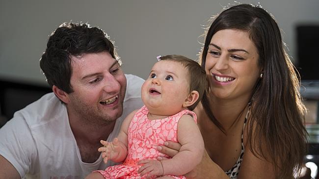 Damian Zammit can now help wife Steph care for their baby Adele.