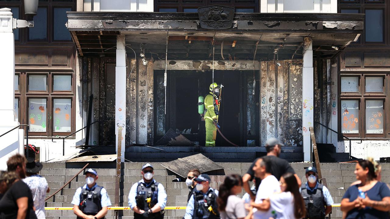 The fire caused millions of dollars in damage to Old Parliament House. Picture: NCA NewsWire / Gary Ramage