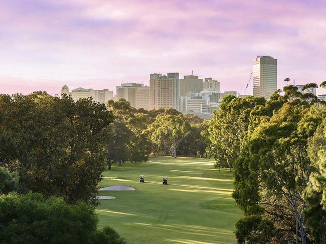 North Adelaide Golf Club looking towards the city. Picture: Supplied