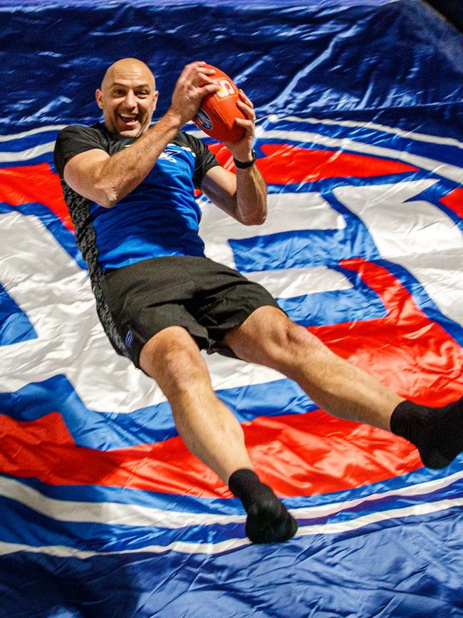 James Podsiadly at his AFL Max facility next to Adelaide Airport. Picture: Matt Turner