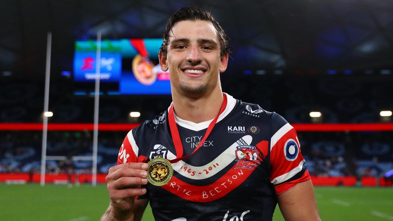 Billy Smith realised his potential with a number of strong performances for the Roosters. Picture: Jeremy Ng/Getty Images