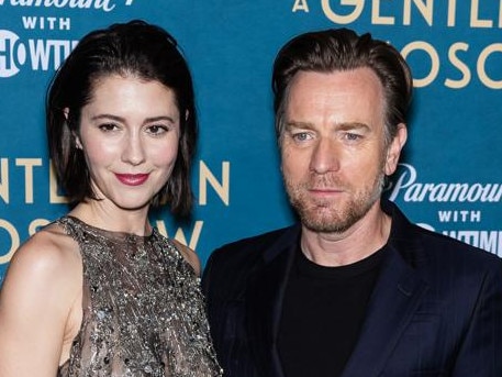NEW YORK, NEW YORK - MARCH 12: Mary Elizabeth Winstead (L) and Ewan McGregor attend 'A Gentleman In Moscow' New York premiere at Museum of Modern Art on March 12, 2024 in New York City. (Photo by Gotham/WireImage)