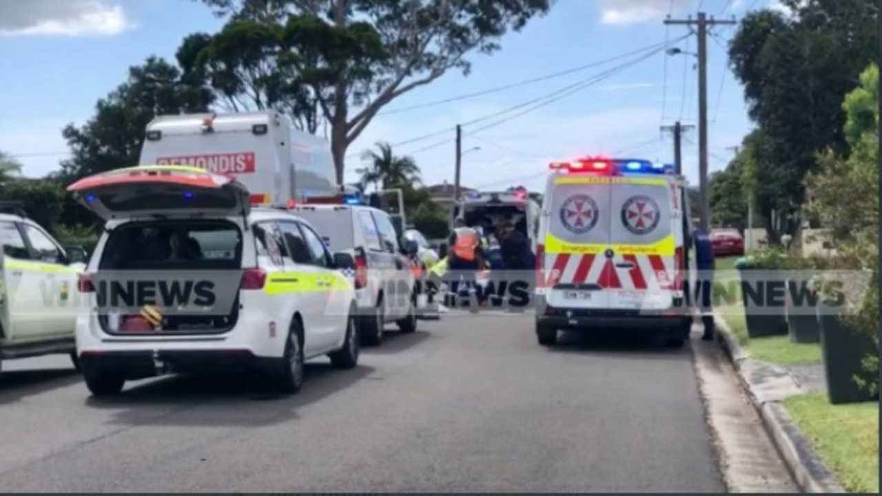 A man has been pinned under a garbage truck in southern NSW. Picture: Win News